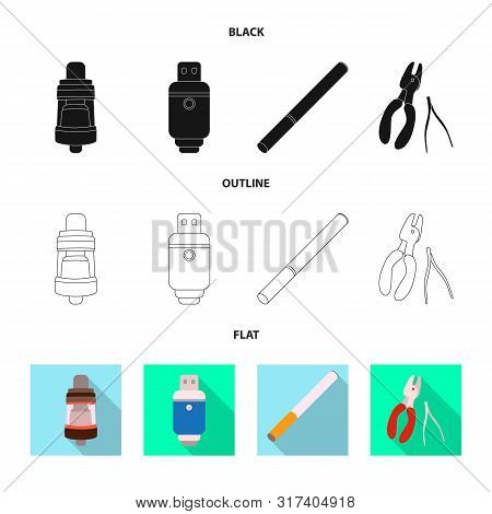 Vector Illustration Of Technology And Taste Symbol. Collection Of Technology And Trendy Stock Vector