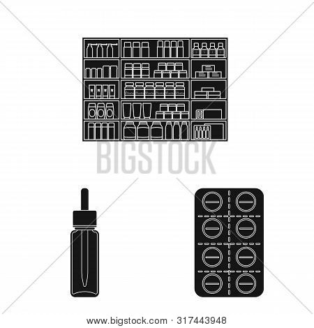 Vector Illustration Of Treatment And Wellness Icon. Set Of Treatment And Pharmaceutical Vector Icon 