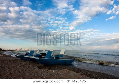 Sunset At Coastline In Mariupol