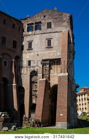 Theatre Of Marcellus An Ancient Open-air Theatre In Rome Built In 13 Bc