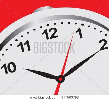 The Upper Segment Of The Hour Dial With A Second Red Hand.