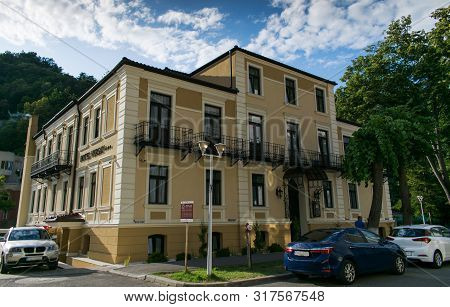 Baile Herculane, Romania. August, 16, 2019- A Very Old Hotel But Recently Renovated. The 4-star Hote