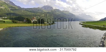 10 August 2019-silvaplana-suisse-view Of The Lake Of Silvaplana