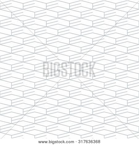 Linear Seamless Pattern, Thin Lines. Subtle Geometric Background