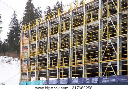 Multi-level Building For Parking In The Resort Area