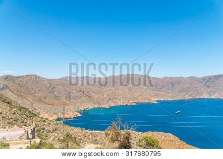 Battery Castillitos, Spain - April 13, 2019 Abandoned Military Constructions Located In The Hills Ne