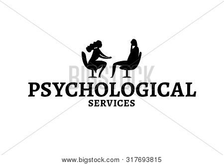 Psychologist, Psychotherapist Services. Creative Concept Useful For Logotype, Insignia, Brand Identi