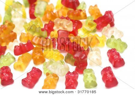 Gummy trägt in Makro erschossen, schöne Süßigkeiten