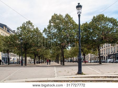 Bordeaux, France - September 9, 2018: The Alleys Of Tourny In The City Center Of Bordeaux, France.