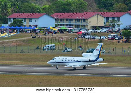 Civil Aircraft At Langkawi Airport, Malaysia