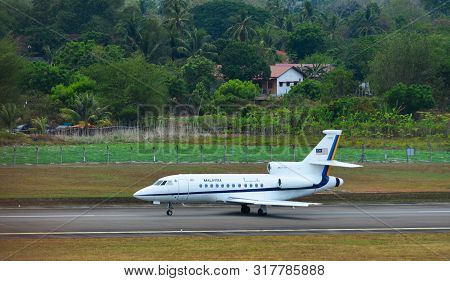 Civil Aircraft At Langkawi Airport, Malaysia
