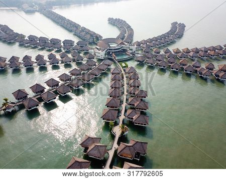 Sepang, Selangor,malaysia- August 18,2019 :aerial View Of Avani Sepang Goldcost Resort. Avani Is A F