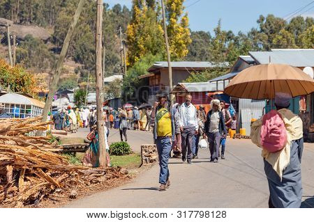 Ethiopian People On The Street, Africa