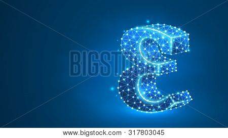 Epilon, The Letter Of A Greek Alphabet. Greek Numerals, Mathematical Number Five Concept. Abstract, 