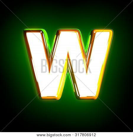 Glowing Green Letter W Image & Photo (Free Trial) | Bigstock