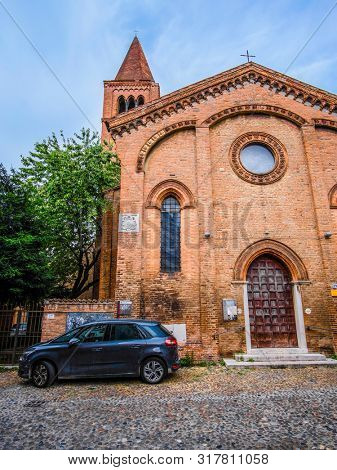 Rovigo, Italy - July, 9, 2019: Catholic cathidral in Rovigo, Italy