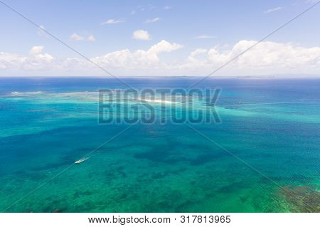 Bucas Grande Island, Philippines. Beautiful Lagoons With Atolls And Islands, View From Above. Seasca