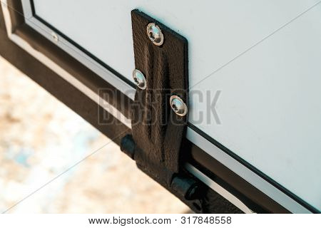 Photo Of Door Hinge On White Door