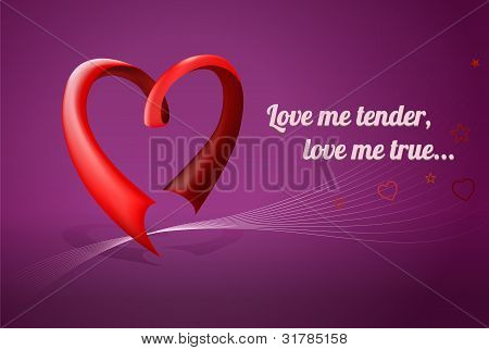 Rood hart vector