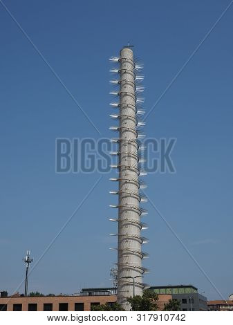 Santo Volto Church Spire In Turin