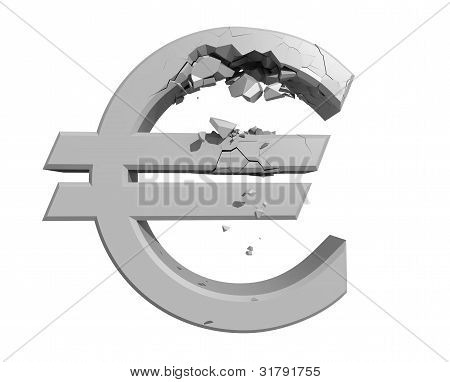 Rendu d'image d'un symbole de l'Euro qui se