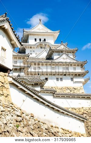 Himeji Castle the Unesco world heritage site in Himeji City Hyogo Japan in Summer