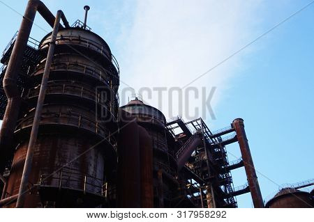 Vitkovice Steel Industrial Buildings From Ostrava