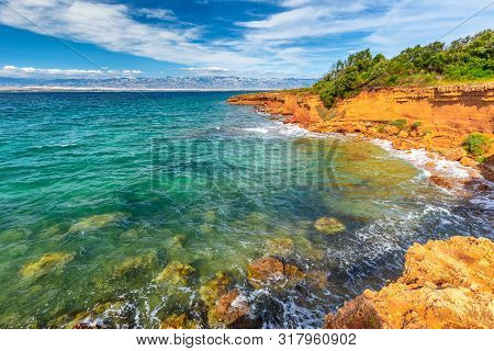 View Of Sea From The Vir Island In The Zadar County Of Croatia, Europe.