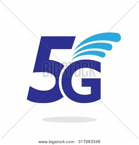 Vector Technology Icon Network Sign 5g. Illustration 5g Internet Symbol In Flat Minimalism Style. Ep