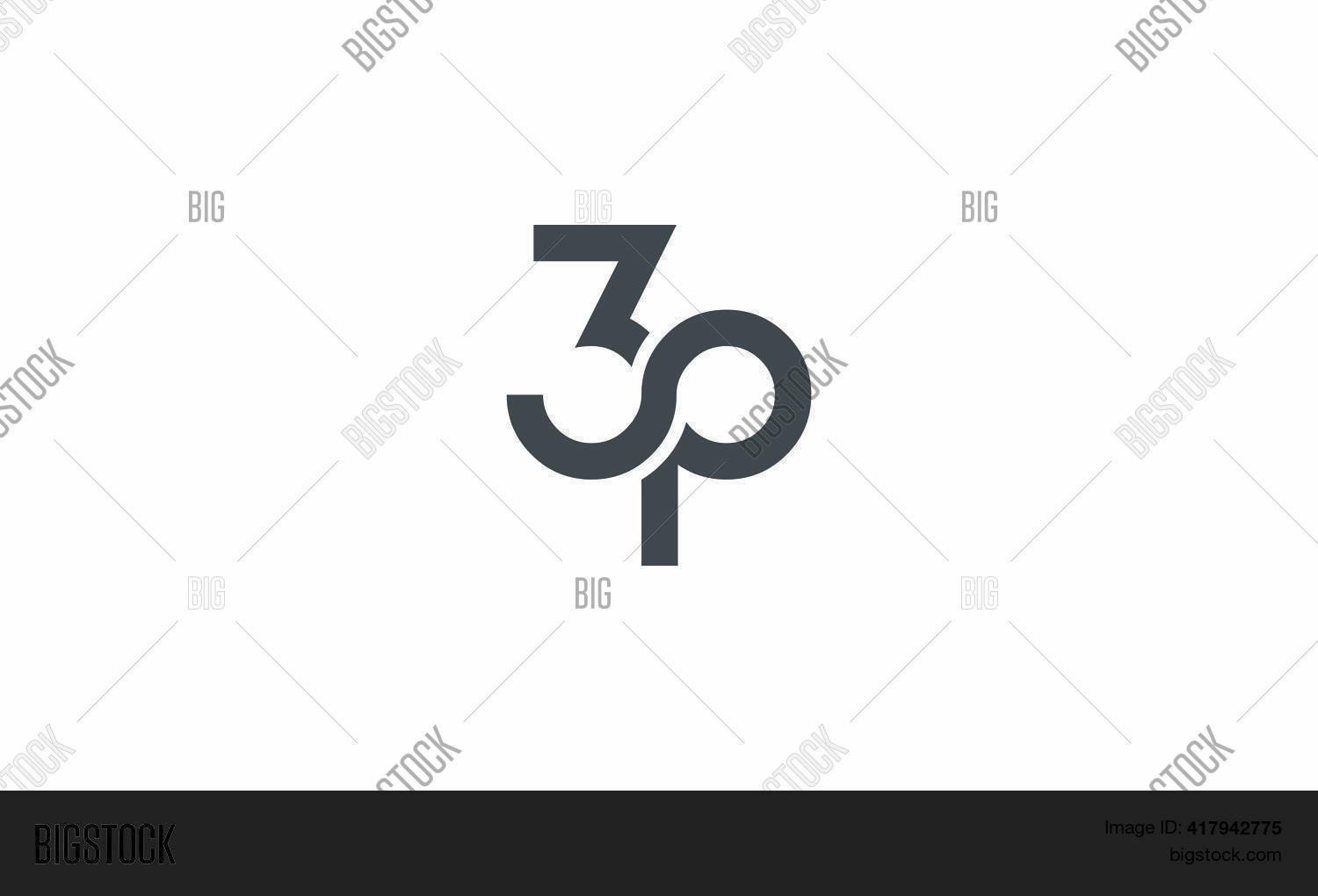 3p P3 Logo Concept Vector & Photo (Free Trial) | Bigstock
