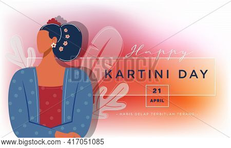 Happy Kartini Day Celebration Illustration Free Vector