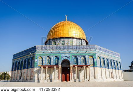 The Temple Mount, known as Haram esh-Sharif to Muslims, in Jeruslaem, Israel.