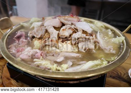 Grilled Pork Or Broiled Pork In The Oven, Thai Food And Korean Food