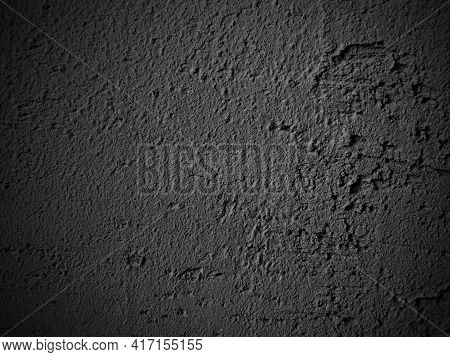 Black Grunge Texture Background. Abstract Dark Grunge Texture On A Black Wall. Black Grunge Texture 