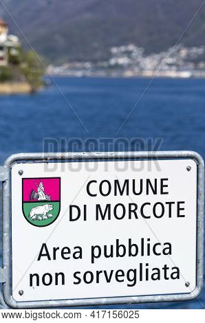 The Picturesque Village Of Morcote In Ticino At The Lake Lugano Is One Of The Most Beautiful Village