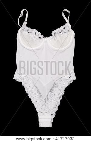 Kombidress de encaje blanco