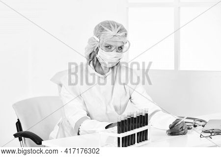 Experimental Treatment Concept. Laboratory Testing Respiratory Coronavirus Disease. Coronavirus Vacc