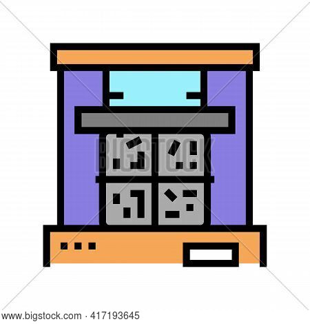 Pressing Aluminium Color Icon Vector. Pressing Aluminium Sign. Isolated Symbol Illustration