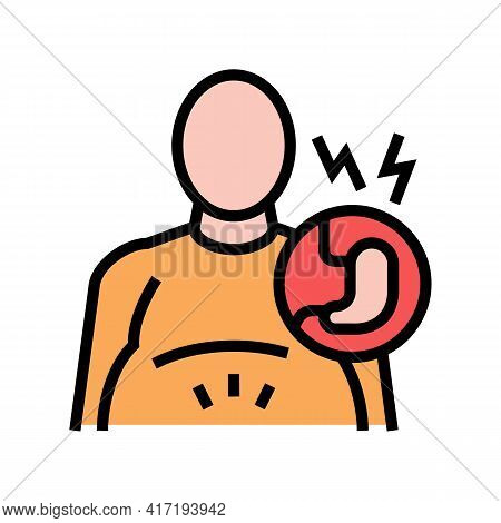 Before Bariatric Color Icon Vector. Before Bariatric Sign. Isolated Symbol Illustration