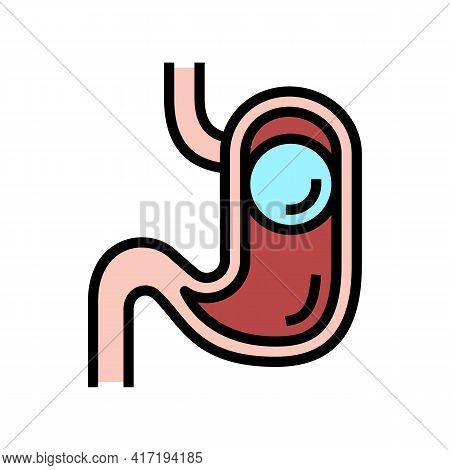 Bloating Bariatric Color Icon Vector. Bloating Bariatric Sign. Isolated Symbol Illustration