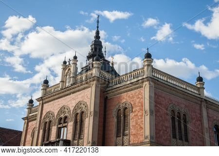 Close Up On Vladicanski Dvor, The Bishop Episcopal Palace With Its Typical Austro Hungarian Architec