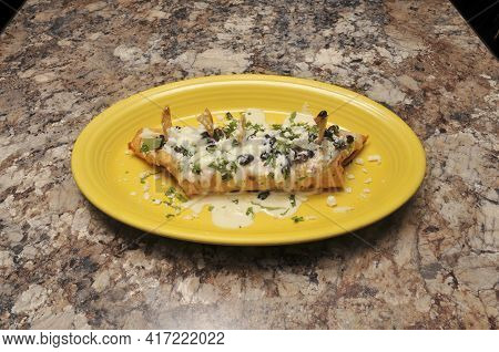 Authentic Tex Mex Cuisine Food Known As The Buritto