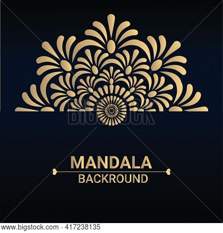 Ornamental Wedding Card, Cover And Decorative Mandala For Print.