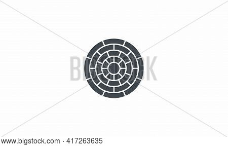 Paver Icon. Isolated On White Background. Vector Illustration.