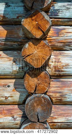 A Wall Made Of Natural Wood Of Different Sizes And Shapes, Textured Horizontal Walls Vertical
