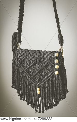 Hand Made Macrame Woven Stylish Woman's Hand Bag