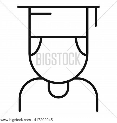 Inclusive Student Icon. Outline Inclusive Student Vector Icon For Web Design Isolated On White Backg
