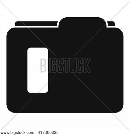 Carton Folder Icon. Simple Illustration Of Carton Folder Vector Icon For Web Design Isolated On Whit