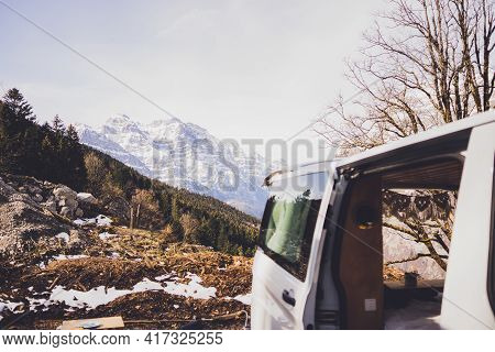 Vanlife - Live In A Beautiful Bus In The Nature Surrounded By Swiss Mountains