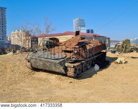 Shturm-s Is A Rank Vi Soviet Tank Destroyer - Baku, Azerbaijan, 04-16-2021